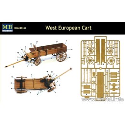 CARRO DE MADERA EUROPEO -Escala 1/35- Master Box 3562