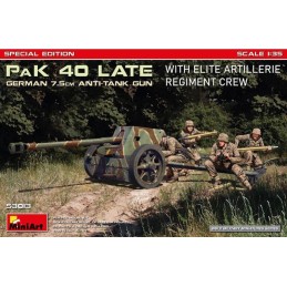 CAÑON ANTICARRO PaK-40 (75 mm) Late & DOTACION / ACCESORIOS -Escala 1/35- MiniArt Model 53013