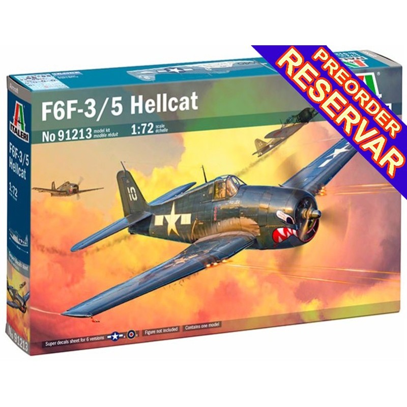 GRUMMAN F6F-3 / 5 HELLCAT -Escala 1/72- Italeri 91213