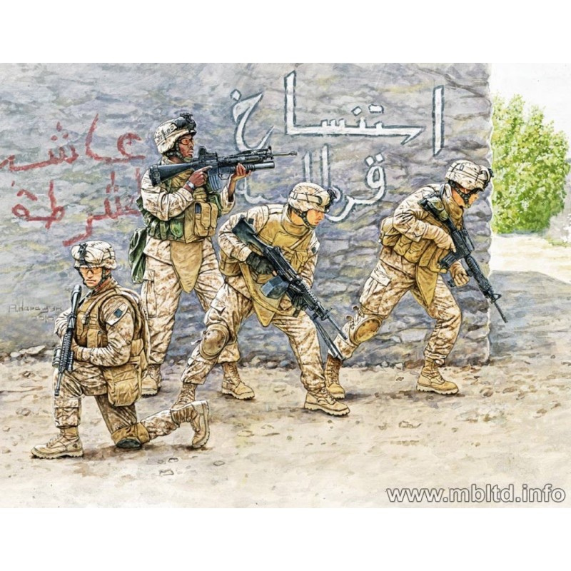 INFANTERIA U.S. MARINES Vol. 1 -Escala 1/35- Master Box 3575