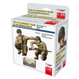 EQUIPO DE RECONOCIMIENTO U.S. RANGER (2 figuras) -Escala 1/35- Mirage Hobby 350004