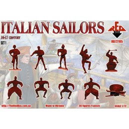 MARINEROS ITALIANANOS SET 1 (Siglo XVI) -Escala 1/72- Red Box 72105