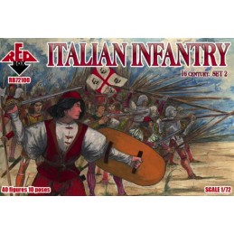 INFANTERIA ITALIANA SET 2 (Siglo XVI) -Escala 1/72- Red Box 72100