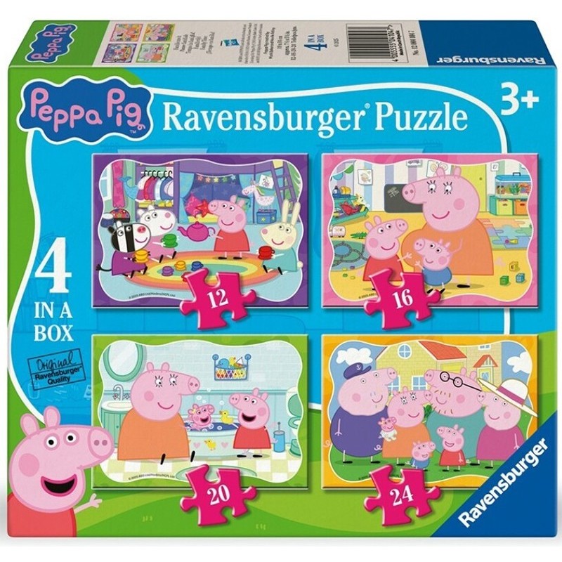 PUZZLE X 4 PEPPA PIG - RAVENSBURGER 04104