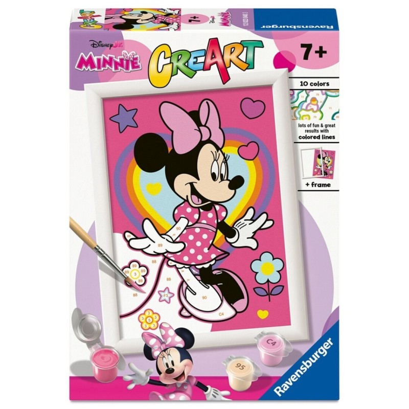 CREART AT DISNEY MINNIE PINTAR POR NUMEROS