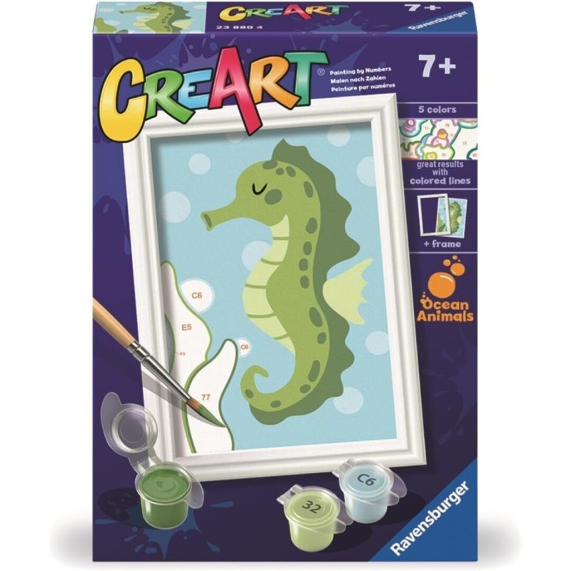 CREART CABALLITO DE MAR - PINTAR POR NUMEROS