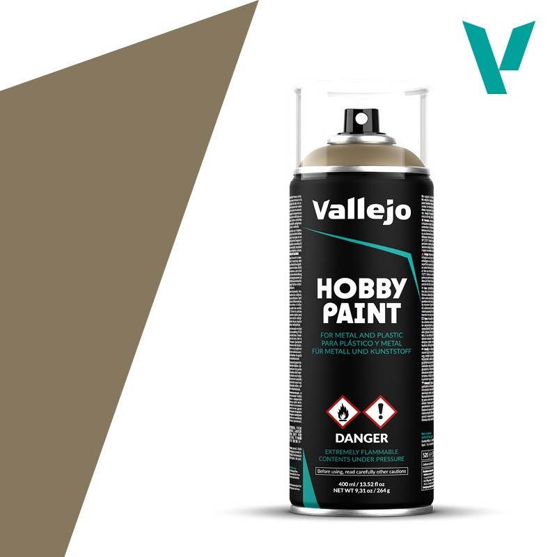 SPRAY HOBBY PAINT MARRON CAQUI 400ml  ACRILICOS VALLEJO 28009