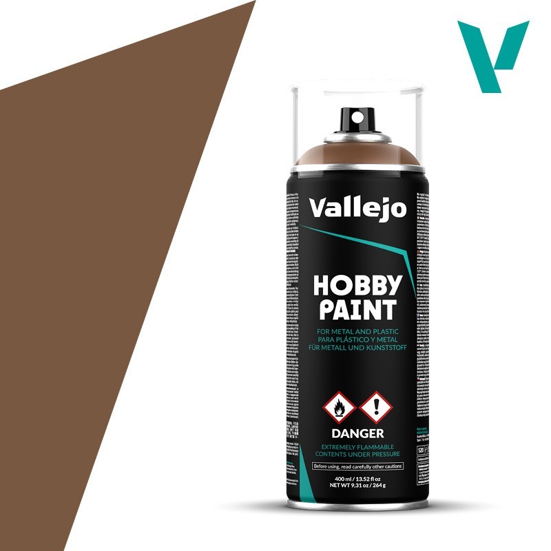 SPRAY HOBBY PAINT MARRON BICHOS 400ml  ACRILICOS VALLEJO 28019