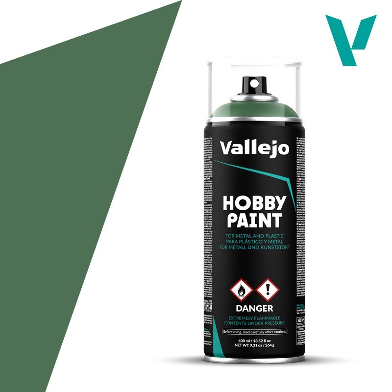 SPRAY HOBBY PAINT VERDE ASQUEROSO 400ml  ACRILICOS VALLEJO 28028