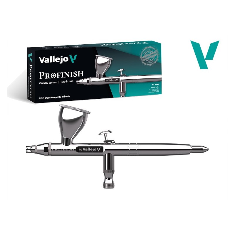 AEROGRAFO Vallejo PROFINISH 2X1 0.2mm/0.3mm + 3COPAS