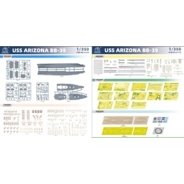 ACORAZADO U.S.S. ARIZONA BB-39 -Escala 1/350- DaLiGeJian Model CY102
