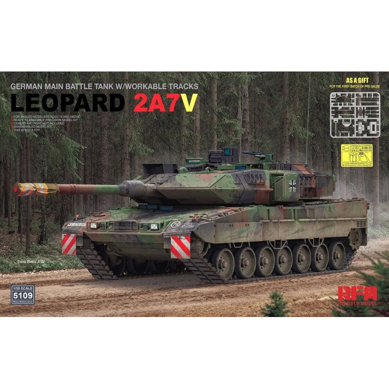 CARRO COMBATE LEOPARD 2 A7 -Escala 1/35- Rye Field Model RFM5109
