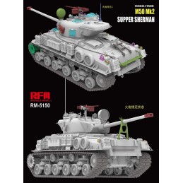 CARRO DE COMBATE M-50 Mk.2 Super Sherman (M4A4) -Escala 1/35- RyeField Model 5150