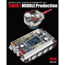 CARRO DE COMBATE SD.KFZ. 181 TIGER I E (Mid) -Escala 1/35- RyeField Model 5152