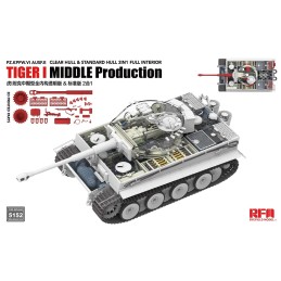 CARRO DE COMBATE SD.KFZ. 181 TIGER I E (Mid) -Escala 1/35- RyeField Model 5152