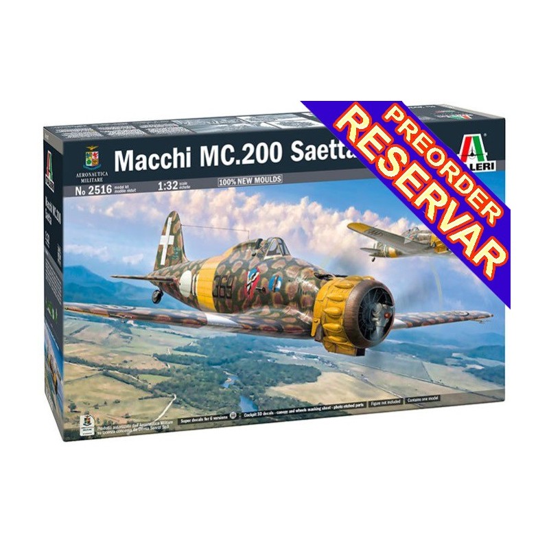 Macchi MC.200 Saetta -Escala 1/32- Italeri 2516
