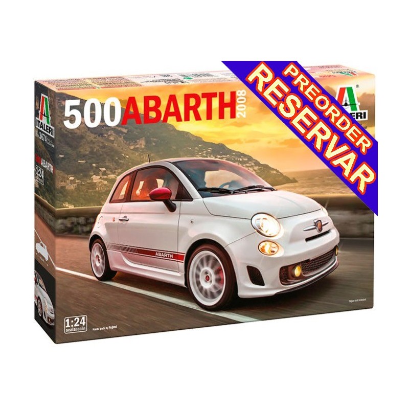FIAT 500 Abarth (2008) -Escala 1/24- Italeri 3678