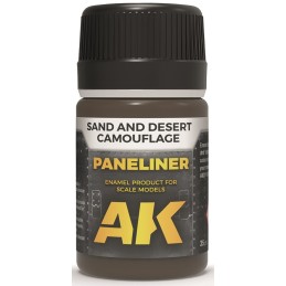 PANELINER CAMUFLAJES ARENA Y DESIERTO (35 ml) - AK Interactive 2073