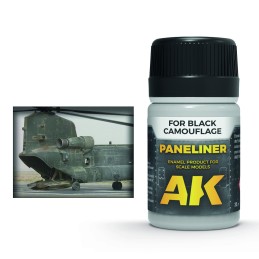 PANELINER CAMUFLAJES NEGROS (35 ml) - AK Interactive 2075