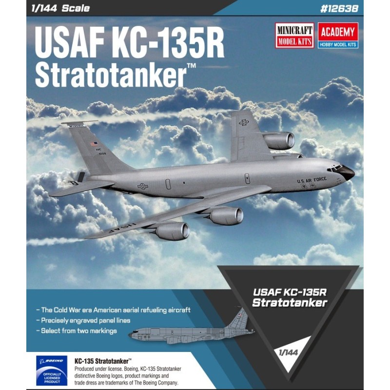 BOEING KC-135 R STRATOTANKER (U.S.A.F.) -Escala 1/144- ACADEMY 12638