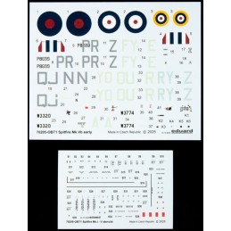 SUPERMARINE SPITFIRE Mk-Vb Early -Escala 1/72- Eduard 70205