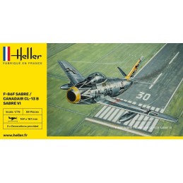 NORTH AMERICAN F-86 F SABRE -Escala 1/72- Heller 80277