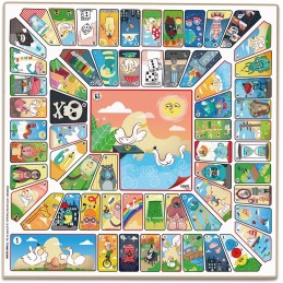 PARCHIS - OCA CON ACCESORIOS (Tablero 40 x 40  mm) - Cayro 095