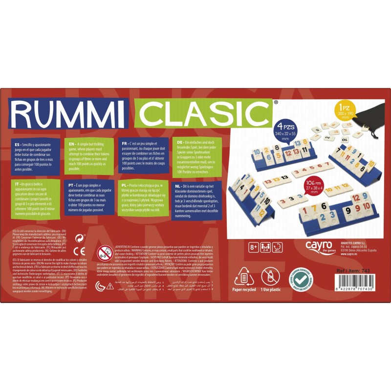 RUMMI CLASIC (4 Jugadores) - Cayro 743