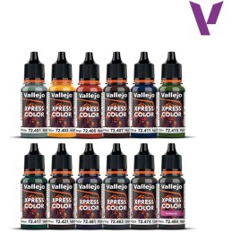 Starter Set Xpress Color (12 colores 18 ml + figura) - Acrylicos Vallejo 72209