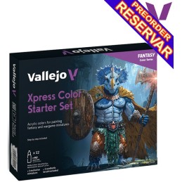 Starter Set Xpress Color (12 colores 18 ml + figura) - Acrylicos Vallejo 72209