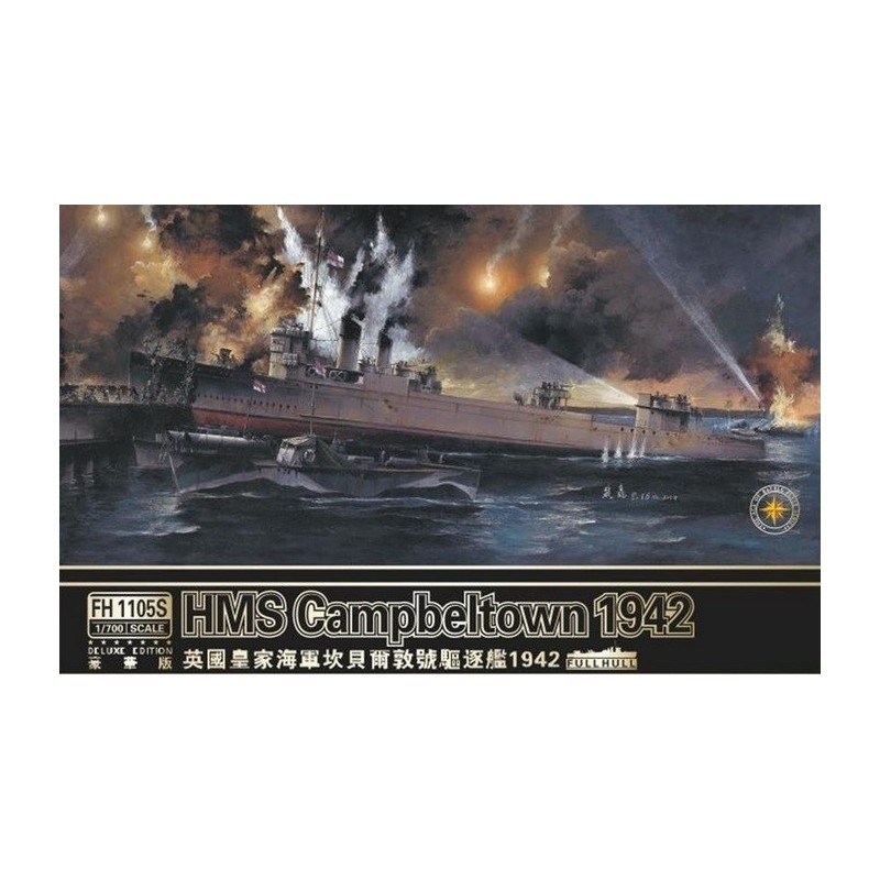 DESTRUCTOR H.M.S. CAMPBELTOWN 1942 -Escala 1/700- FlyHawk FH1105S