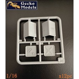 PETACAS DE COMBUSTIBLE 4 Galones BRITANICAS Early -Escala 1/16- Gecko Models 16GM0040