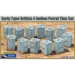 PETACAS DE COMBUSTIBLE 4 Galones BRITANICAS Early -Escala 1/16- Gecko Models 16GM0040