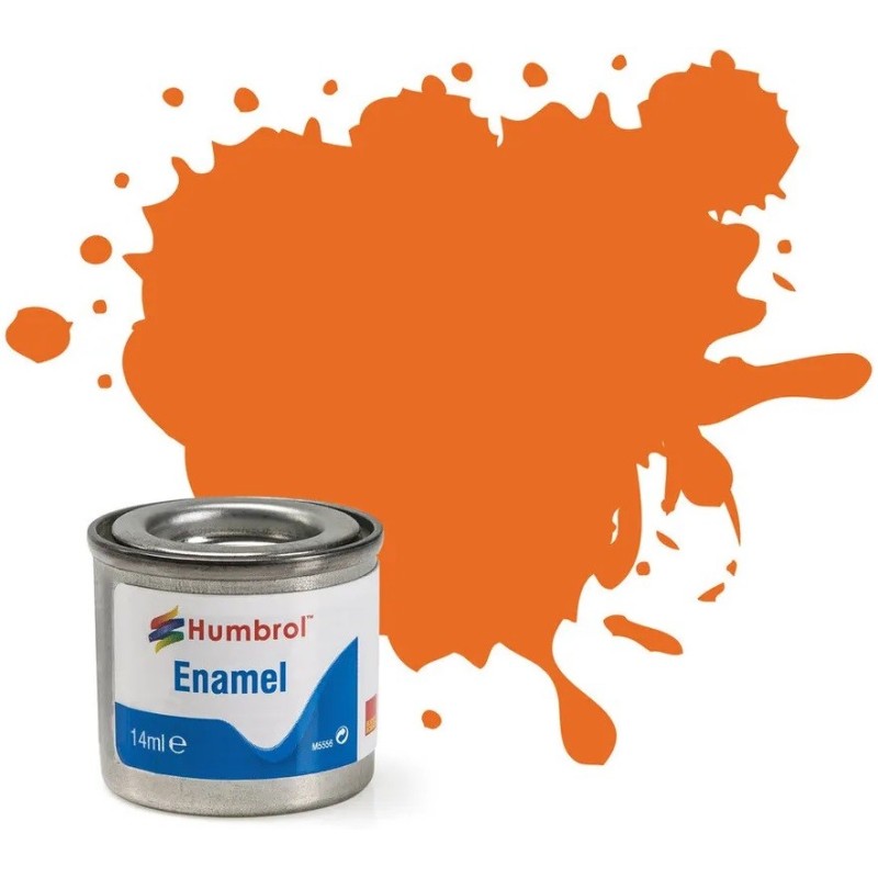 PINTURA ESMALTE Nº46 NARANJA MATE (14 ml) - Humbrol 46