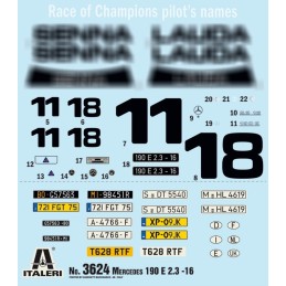 MERCEDES BENZ 190E 2.3 16v -Escala 1/24- Italeri 3624