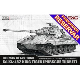 CARRO DE COMBATE Sd.Kfz. 182 KINGTIGER (PORSCHE) -Escala 1/72- MENG MODEL 72010