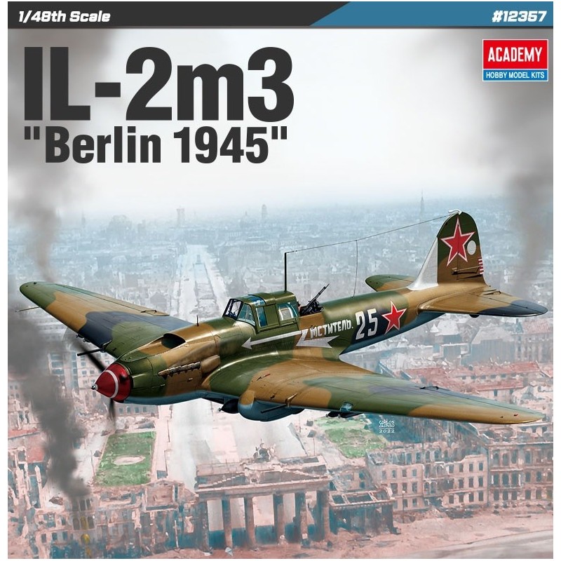 ILYUSHIN Il-2m3 Shturmovik "Berlin 1945" -Escala 1/48- Academy 12357