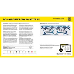 DOUGLAS DC-6 A/B SUPER CLOUDMASTER -Escala 1/72- Heller 80315