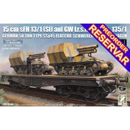 CAÑON AUTOPROPULSADO MARDER I Sd.kfz.135 (f) & VAGON PLATAFORMA Type SSy45 -Escala 1/35- Zimi Model 35076