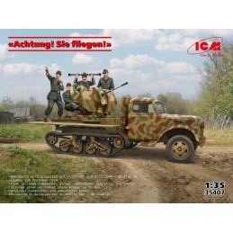 Achtung! Sie fliegen! (CAMION Sd.Kfz.3b & Flak 38 (20 mm) & DOTACION) -Escala 1/35- ICM 35407