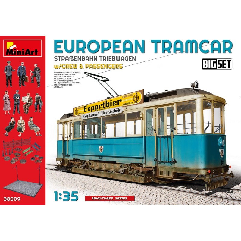 TRANVIA EUROPEO & PERSONAL Y PASAJEROS -Escala 1/35- MiniArt 38009