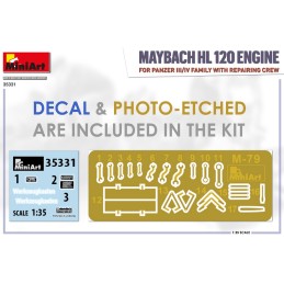 MOTOR MAYBACH HL 120 & MECANICOS -Escala 1/35- MiniArt 35331