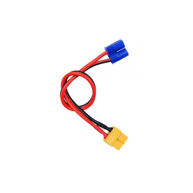 CABLE DE CARGA XT-60 PARA BATERIAS CON CONECTOR EC3
