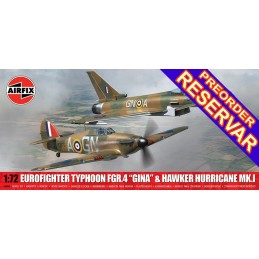 SET Eurofighter Typhoon FGR.4 "Gina" & Hawker Hurricane Mk.I -Escala 1/72- Airfix A40002