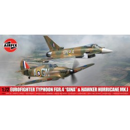 SET Eurofighter Typhoon FGR.4 "Gina" & Hawker Hurricane Mk.I -Escala 1/72- Airfix A40002