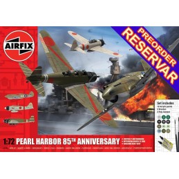 SET Pearl Harbor "85º Aniversario" (Pintura y Pegamento) -Escala 1/72-Airfix A50180
