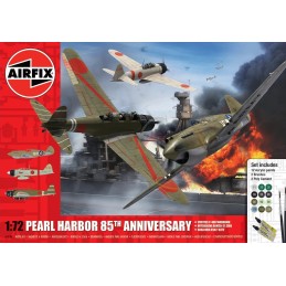 SET Pearl Harbor "85º Aniversario" (Pintura y Pegamento) -Escala 1/72-Airfix A50180