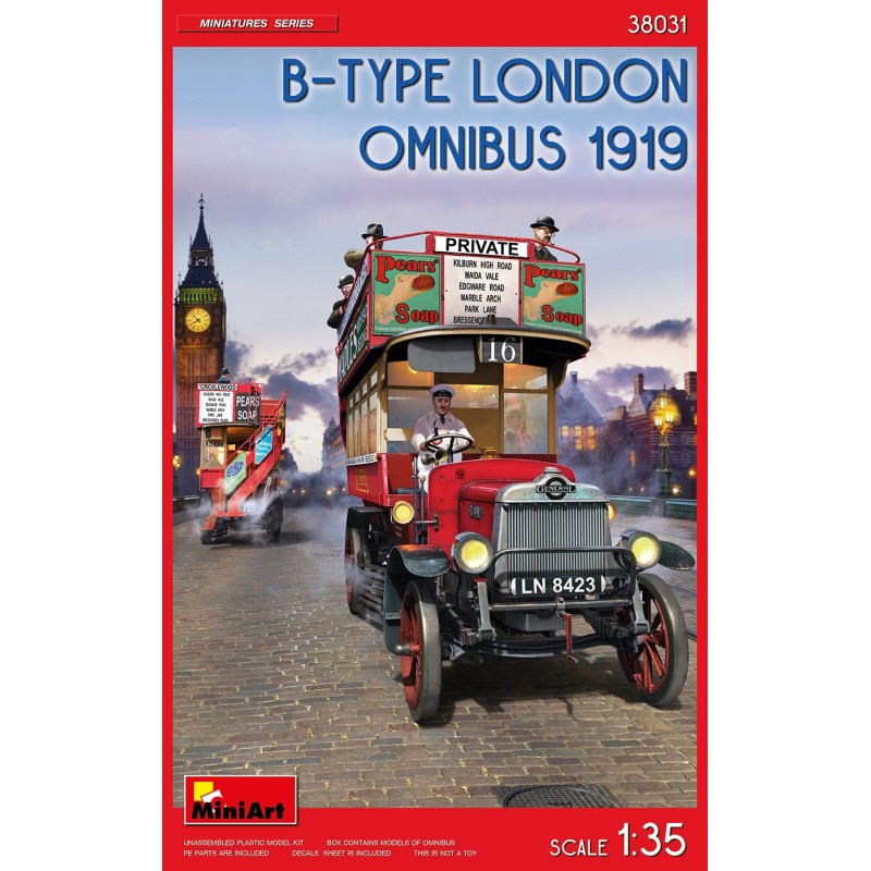 OMNIBUS Type B LONDRES -Escala 1/35- MiniArt3831