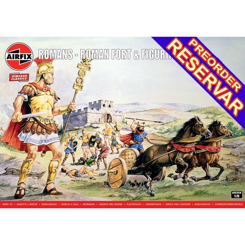 ROMA: FUERTE ROMANO & SOLDADOS ROMANOS -Escala 1/76- Airfix A06705V