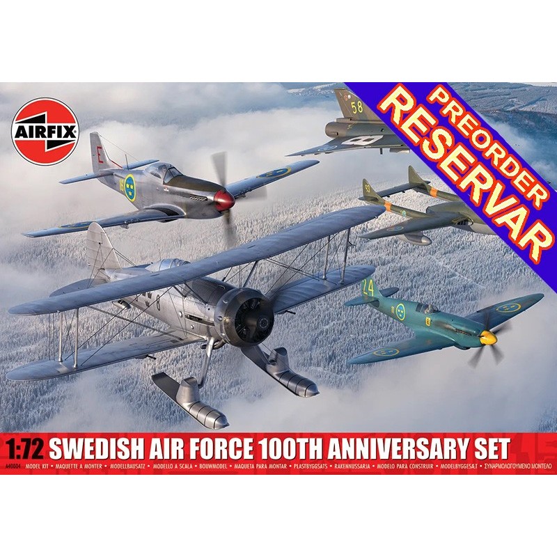 SET AVIACION SUECA 100 ANIVERSARIO -Escala 1/72- Airfix A40004